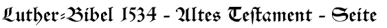 Luther-Bibel 1534 - Altes Testament - Seite